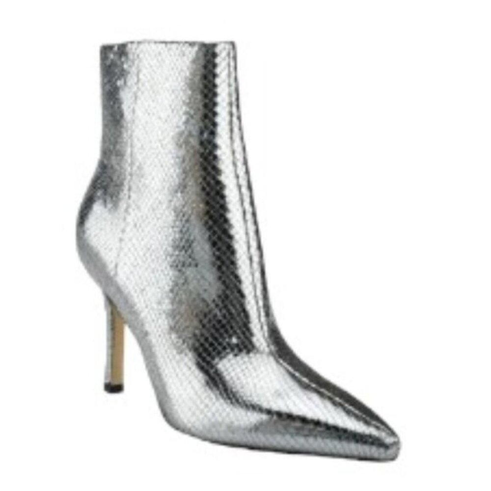 Marc Fisher Kendry 2 Pewter Metallic Boots 8 NWT